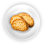 Garlic Bread Sliced With Cheese 